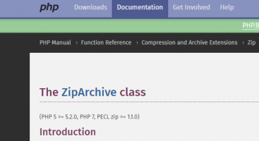 wordpress导出个人数据提示zipArchive不可用解决